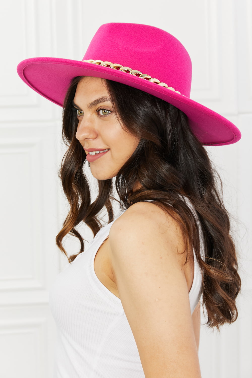 Fame Keep Your Promise Fedora Hat in Pink [Spirit and Rebel]