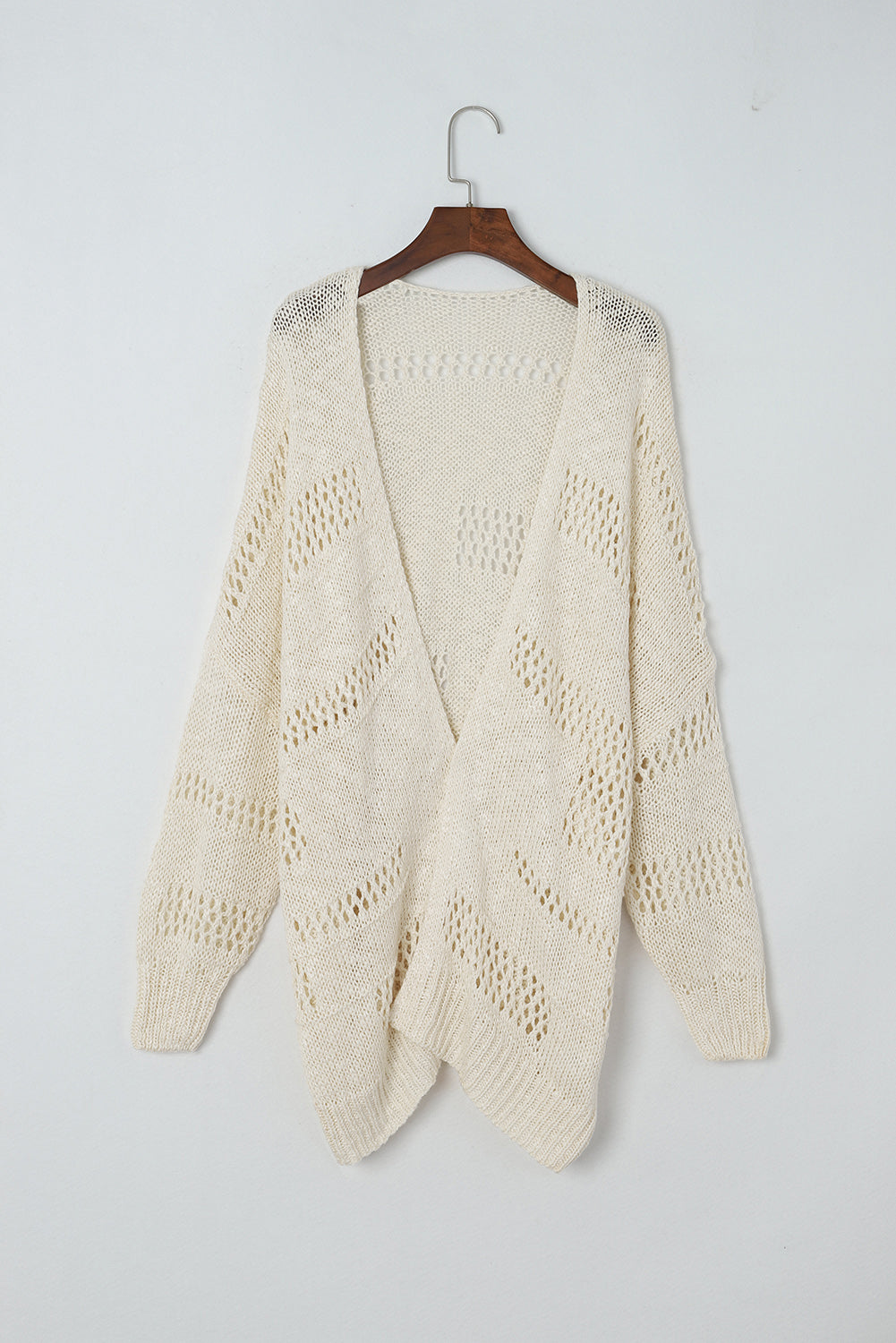 Openwork Open Front Long Sleeve Cardigan [Spirit and Rebel]