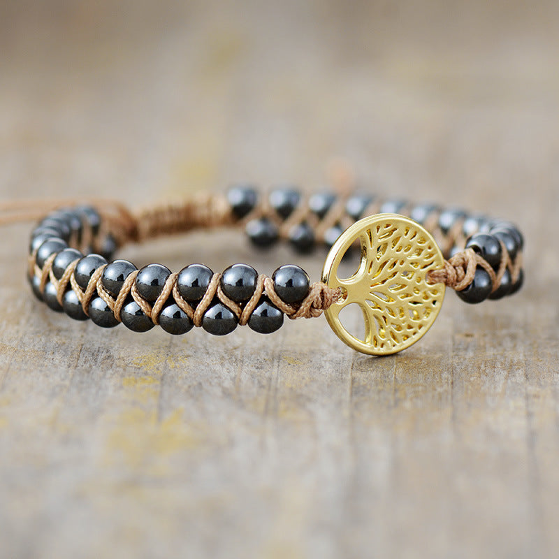 Alloy Natural Stone Braided Bracelet [Spirit and Rebel]