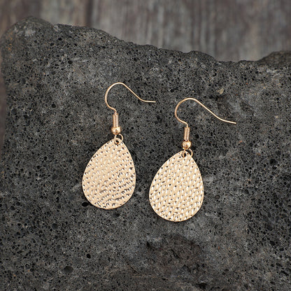 Gold-Plated Alloy Teardrop Boho Earrings - Spirit and Rebel [Spirit and Rebel]   