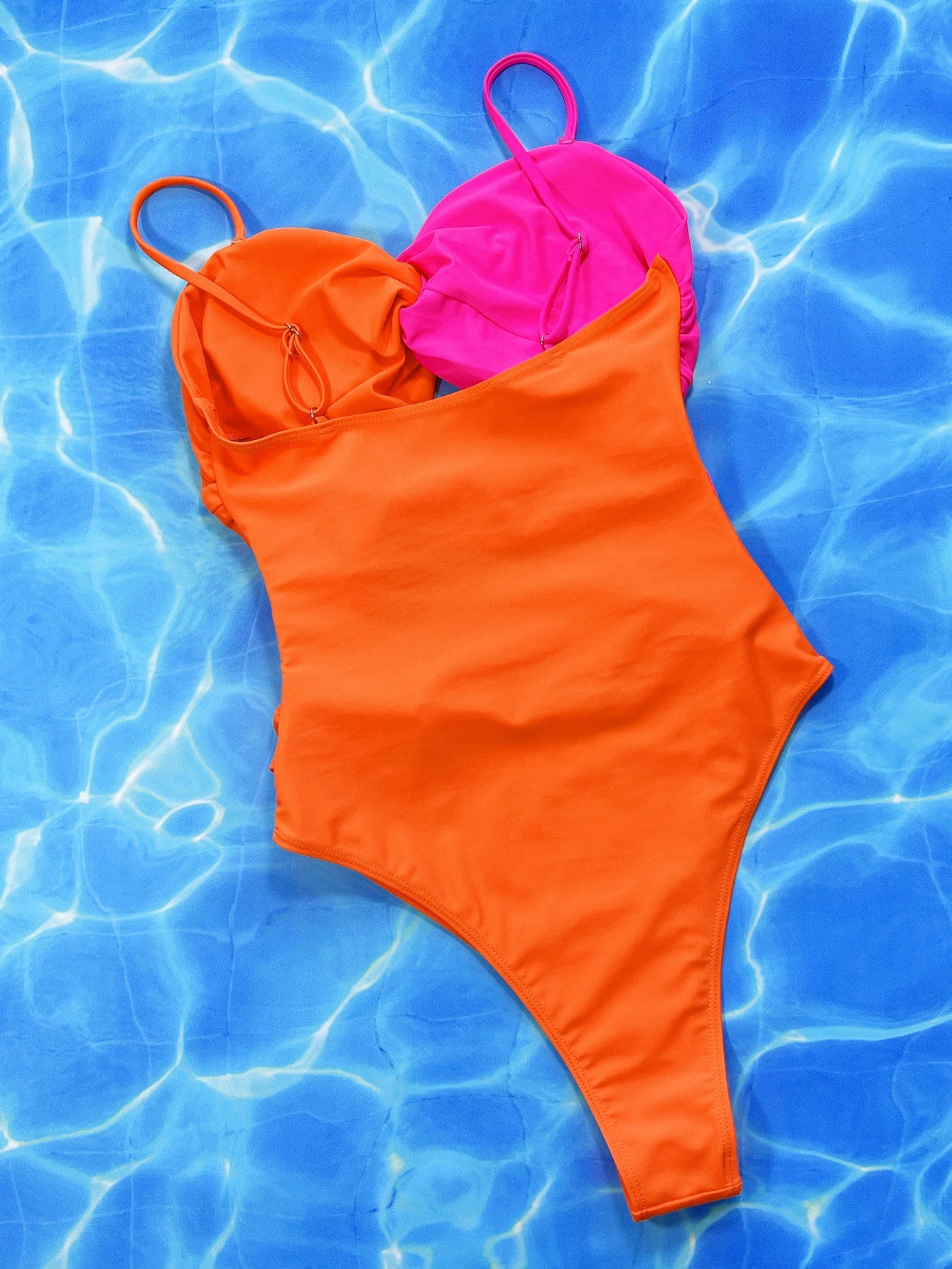 Two-Tone Twisted Cutout One-Piece Swimsuit [Spirit and Rebel]