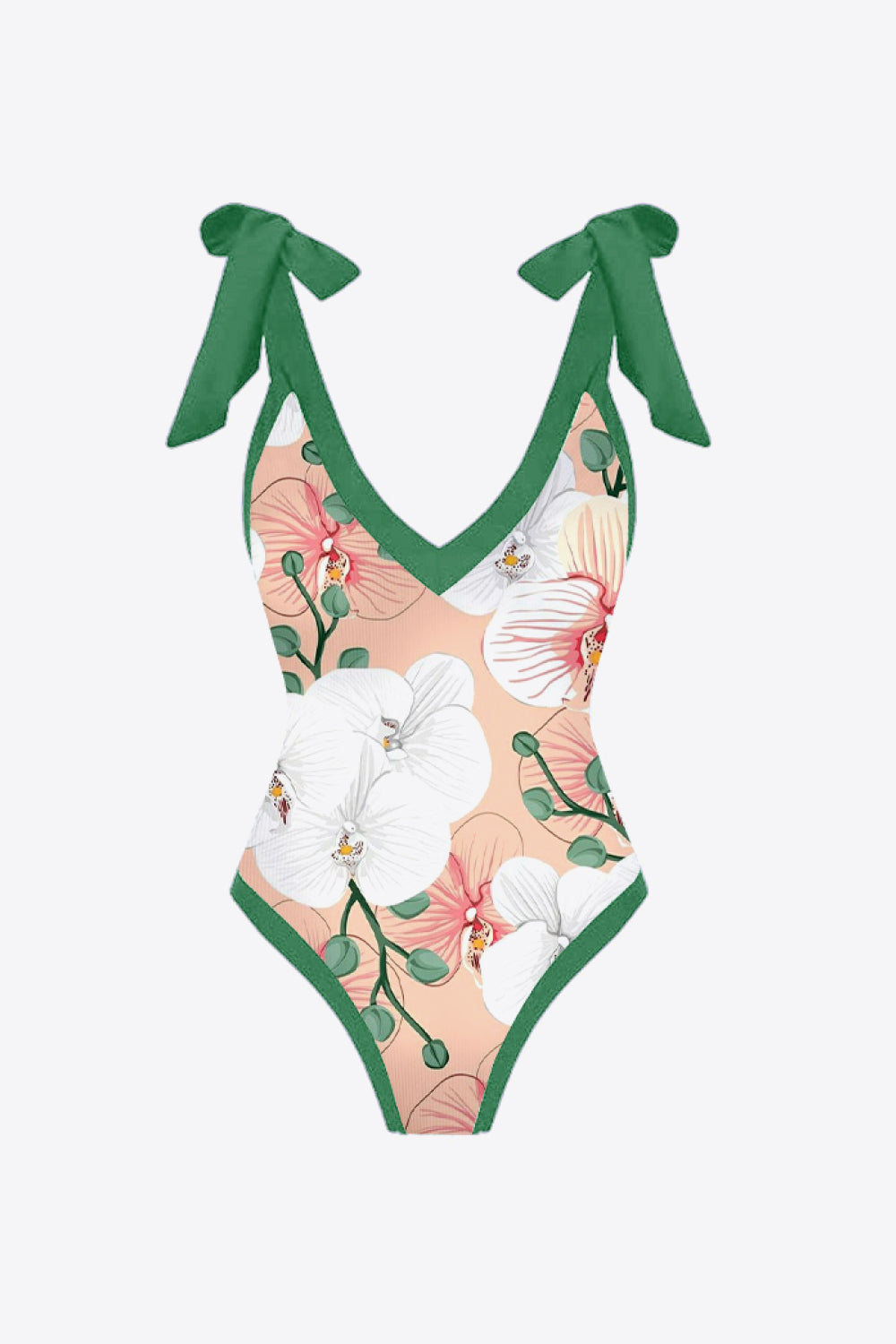 Floral V-Neck Two-Piece Swim Set [Spirit and Rebel]