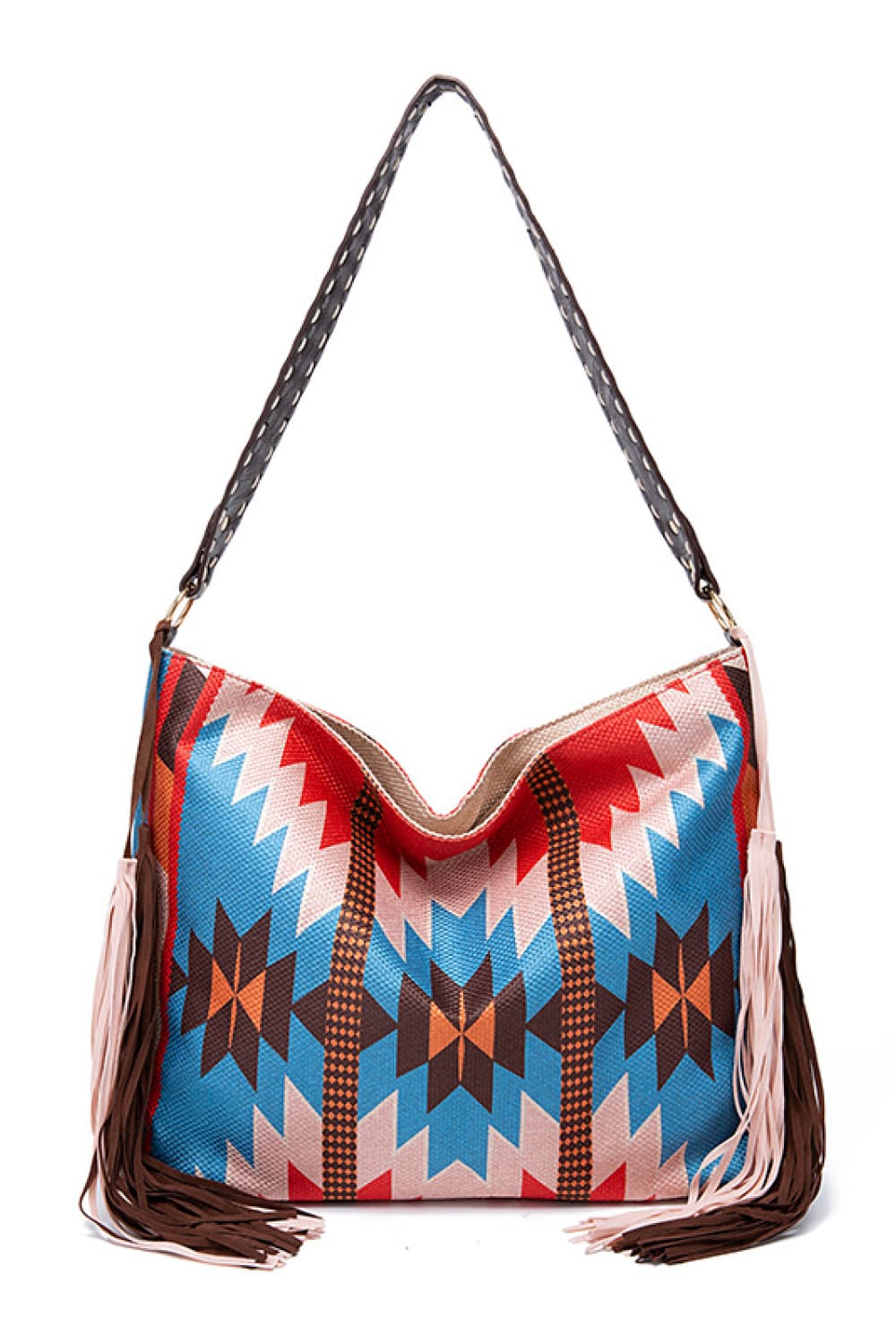 Geometric Canvas Tote Boho Bag - Spirit and Rebel [Spirit and Rebel]   