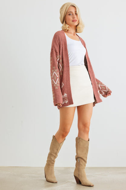 /Loveriche Open Front Long Sleeve Boho Cardigan - Spirit and Rebel [Spirit and Rebel]   