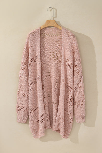 Openwork Open Front Long Sleeve Cardigan [Spirit and Rebel]