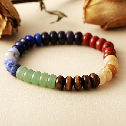 Contrast Natural Stone Bead Boho Bracelet - Spirit and Rebel [Spirit and Rebel] Style A One Size 