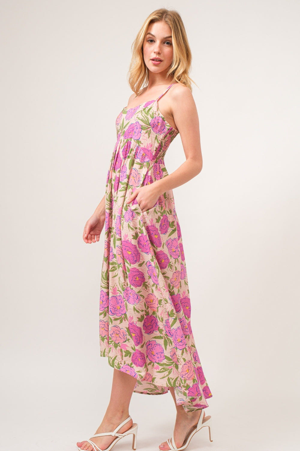 And The Why Floral High-Low Hem Cami Dress [Spirit and Rebel]   