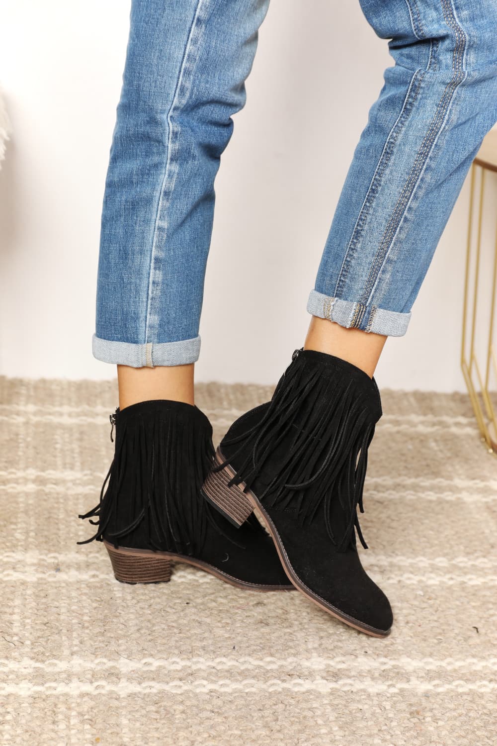 Legend Women's Fringe Cowboy Western Ankle Boots [Spirit and Rebel]   