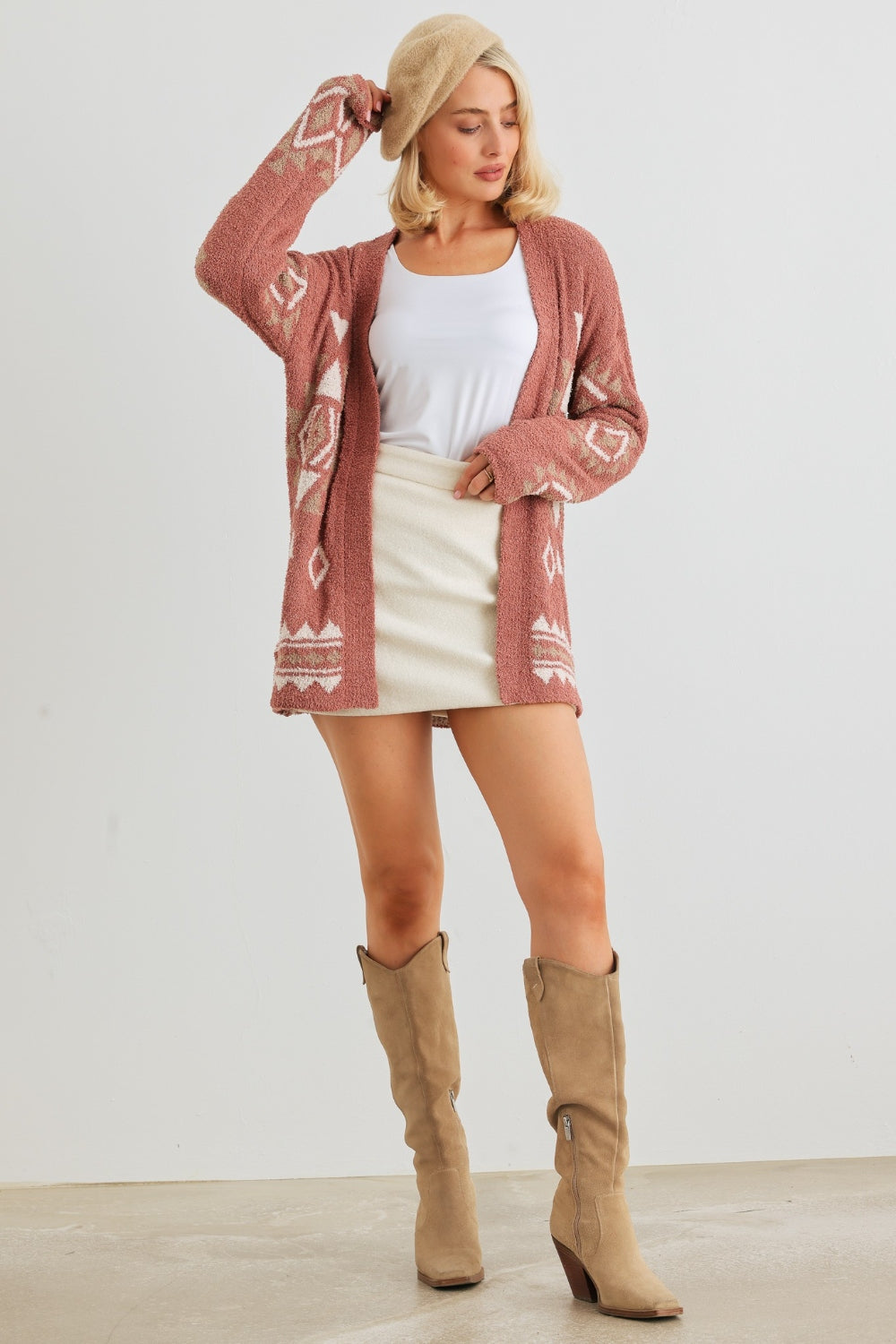 /Loveriche Open Front Long Sleeve Boho Cardigan - Spirit and Rebel [Spirit and Rebel]   