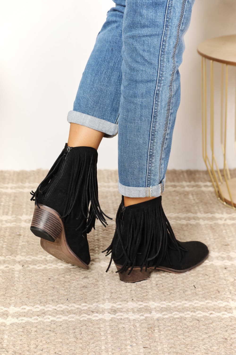 Legend Women's Fringe Cowboy Western Ankle Boots [Spirit and Rebel]   