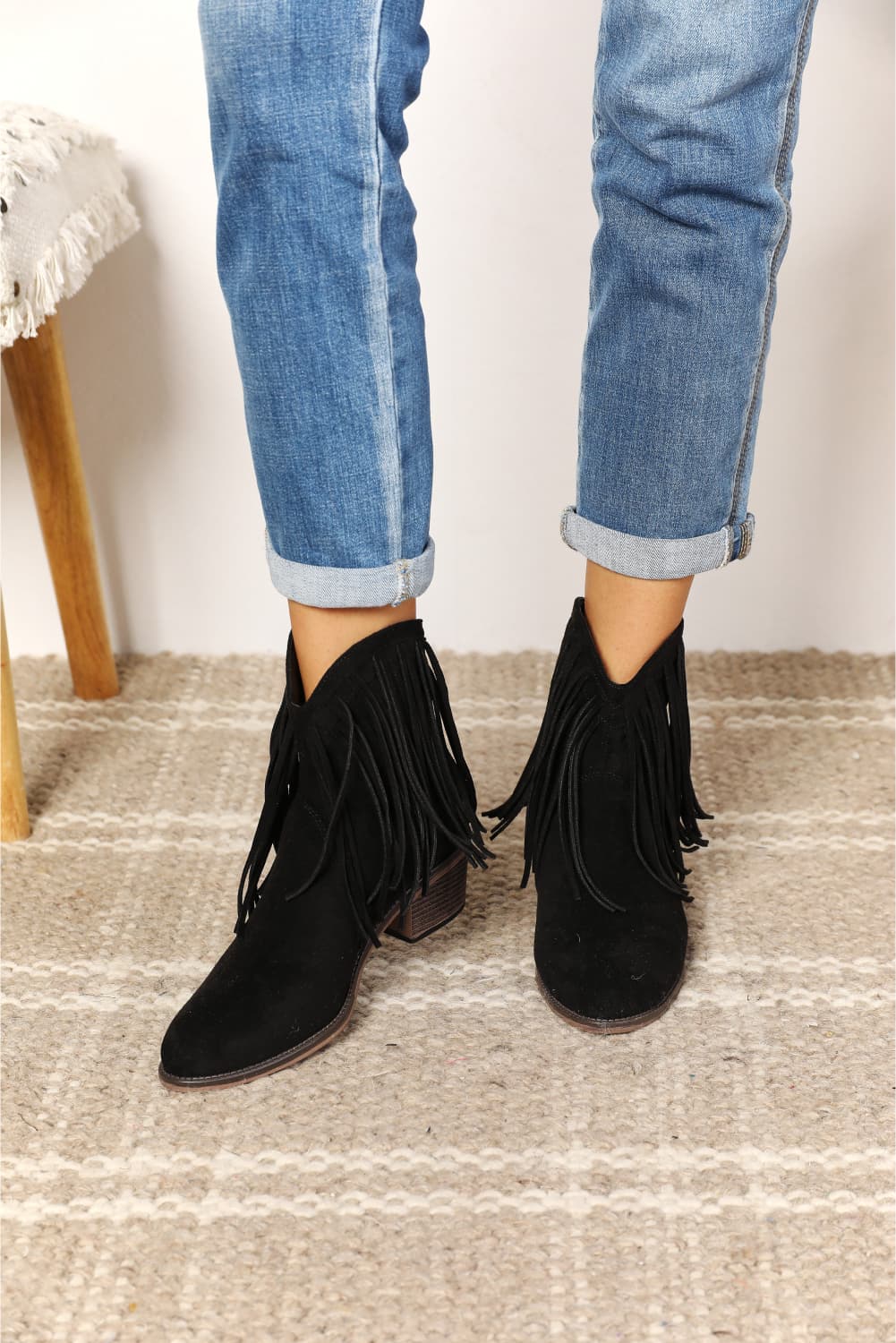 Legend Women's Fringe Cowboy Western Ankle Boots [Spirit and Rebel]   