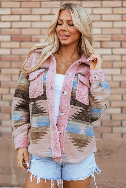 Button Up Long Sleeve Boho Jacket - Spirit and Rebel [Spirit and Rebel]   