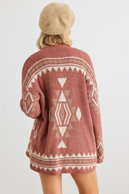 /Loveriche Open Front Long Sleeve Boho Cardigan - Spirit and Rebel [Spirit and Rebel]   