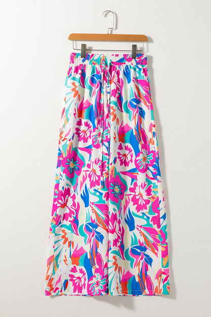 Printed Wide Leg Boho Pants - Spirit and Rebel [Spirit and Rebel]   