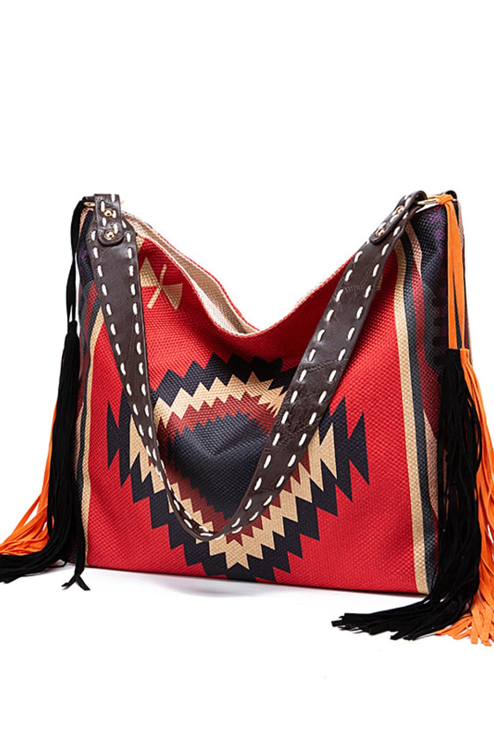 Geometric Canvas Tote Boho Bag - Spirit and Rebel [Spirit and Rebel]   