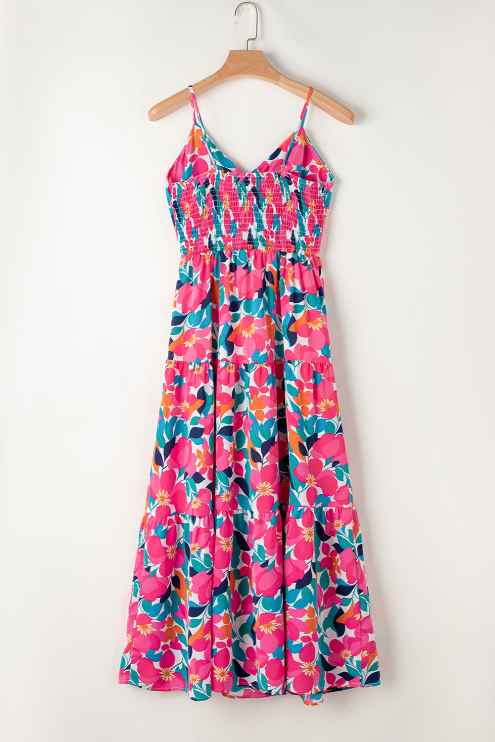 Printed V-Neck Maxi Boho Cami Boho Dress - Spirit and Rebel [Spirit and Rebel]   