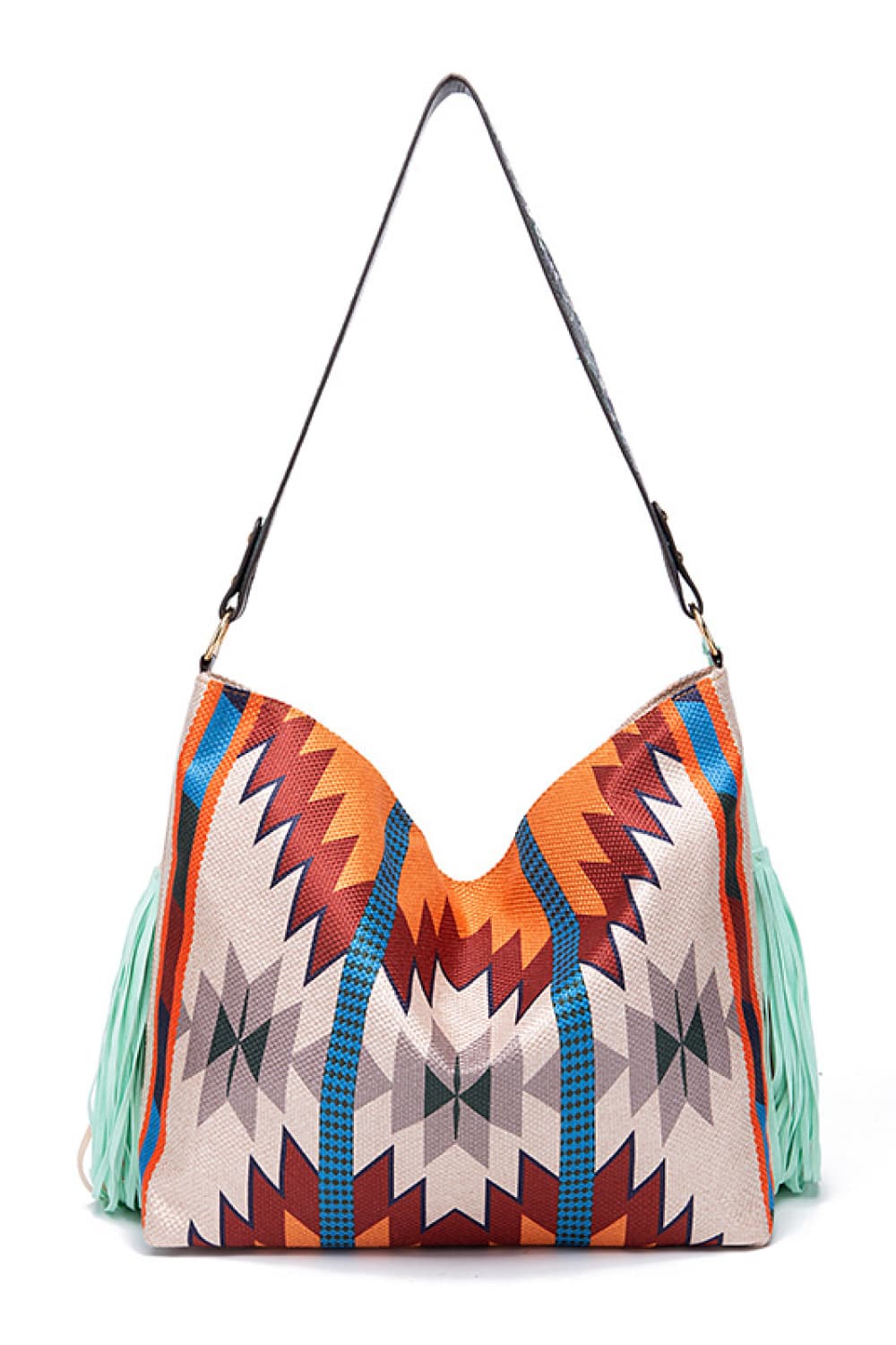 Geometric Canvas Tote Boho Bag - Spirit and Rebel [Spirit and Rebel]   