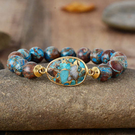 Natural Stone Beaded Boho Bracelet - Spirit and Rebel [Spirit and Rebel]   