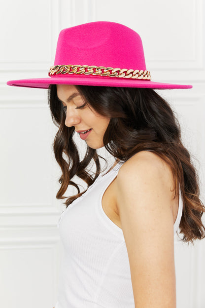 Fame Keep Your Promise Fedora Hat in Pink [Spirit and Rebel]