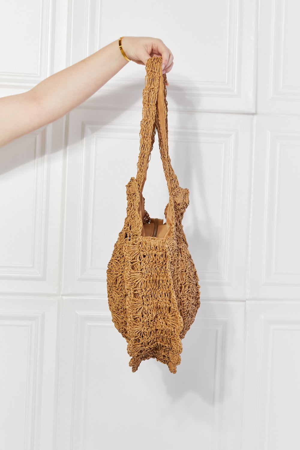 Justin Taylor Brunch Time Straw Rattan Handbag [Spirit and Rebel]