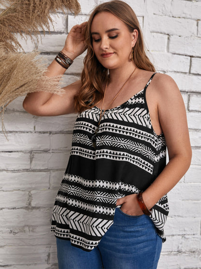 Plus Size Scoop Neck Boho Cami - Spirit and Rebel [Spirit and Rebel]   