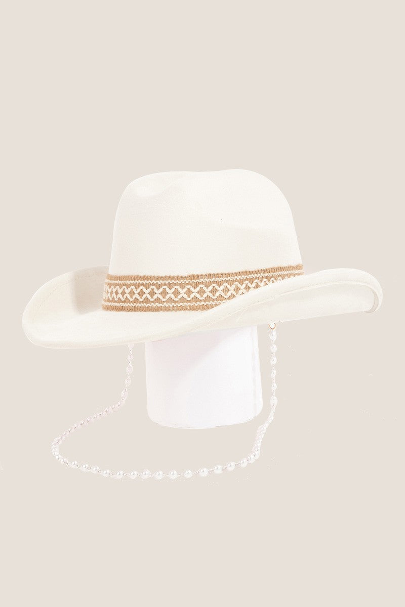 Ornate Band Cowboy Boho Hat - Spirit and Rebel [Spirit and Rebel] Iv One Size 