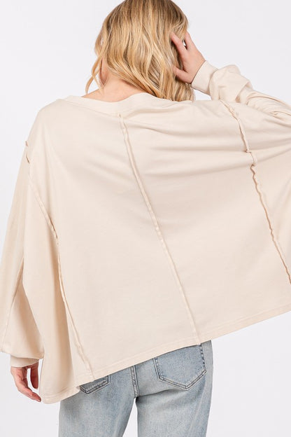 Flower Patch Dropped Shoulder Oversize Top [Spirit and Rebel]