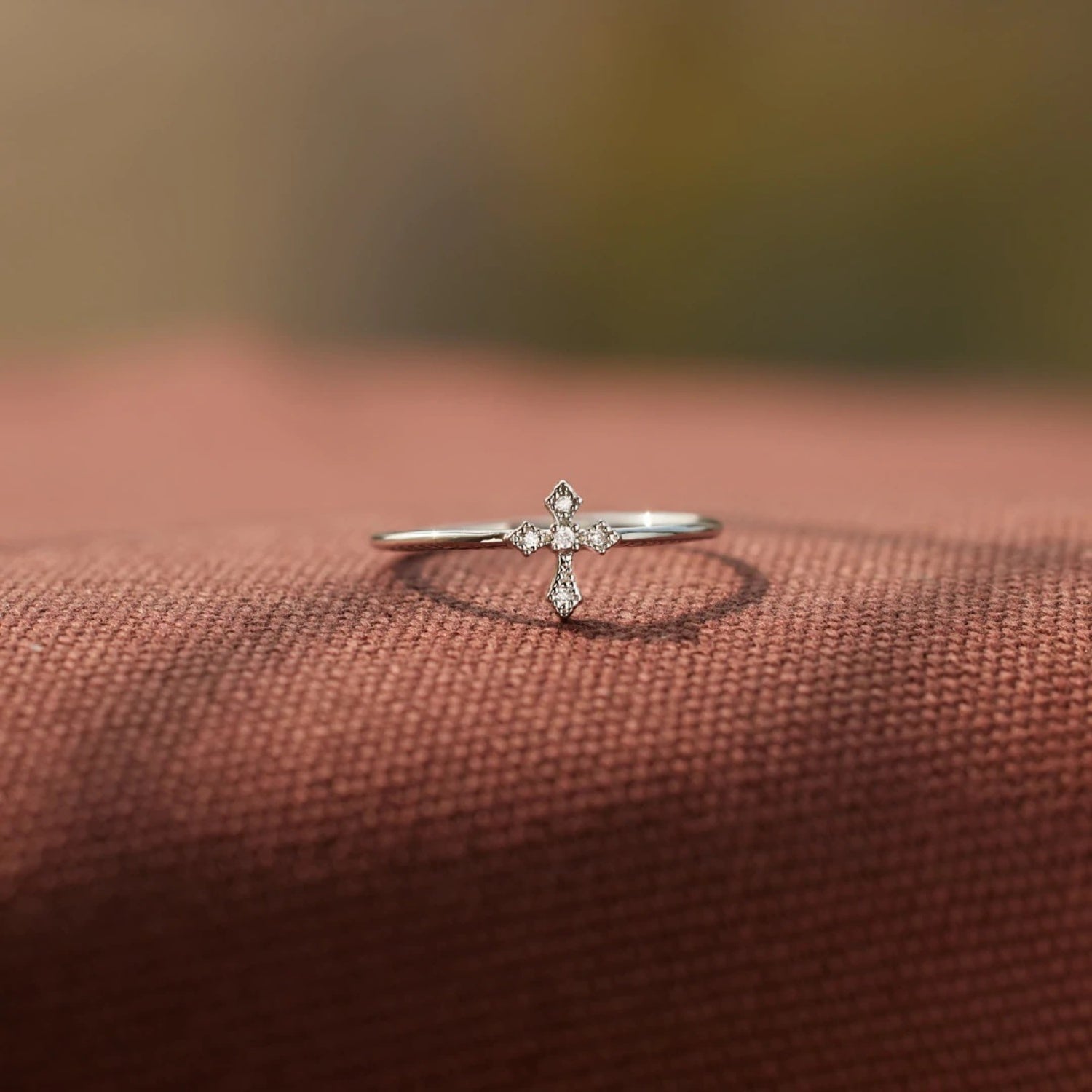 925 Sterling Silver Cross Ring - Spirit and Rebel [Spirit and Rebel]   