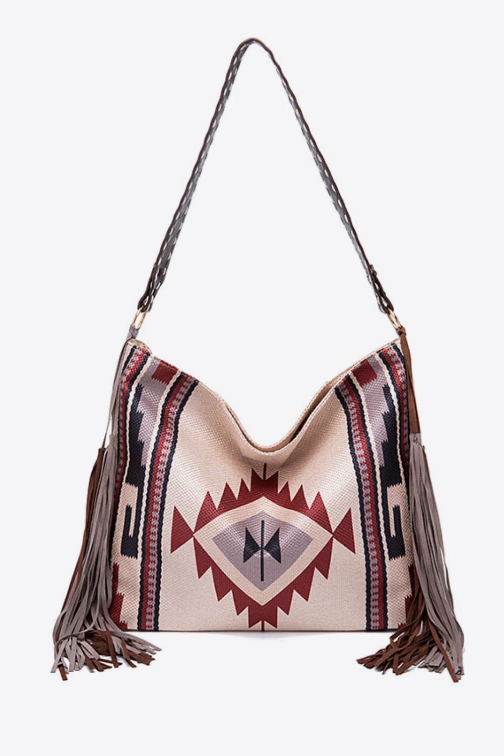 Geometric Canvas Tote Boho Bag - Spirit and Rebel [Spirit and Rebel]   