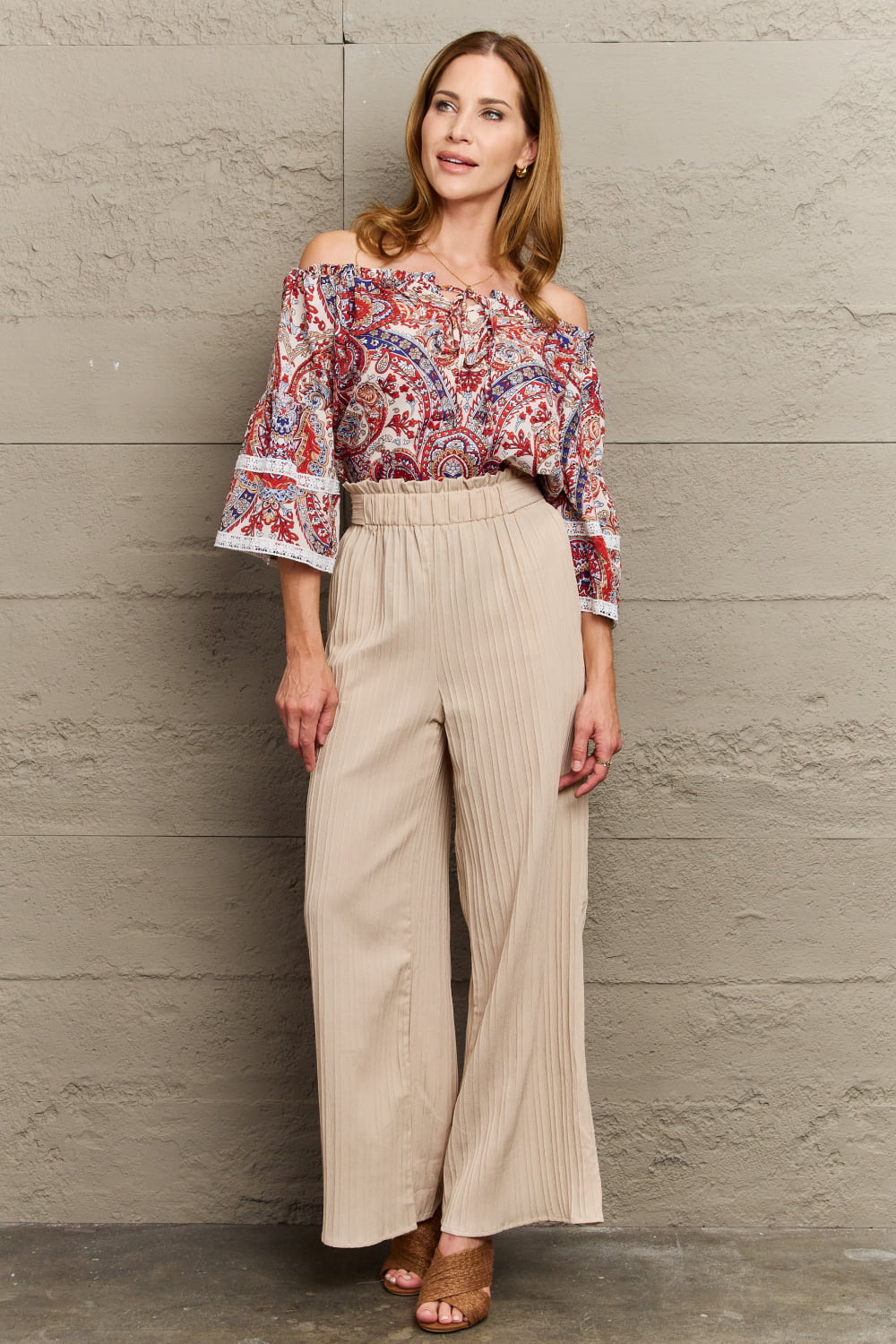 Off Shoulder Bohemian Style Blouse [Spirit and Rebel]   