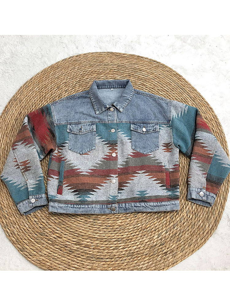 Spirit and Rebel Boho Denim Jacket [Spirit and Rebel]   