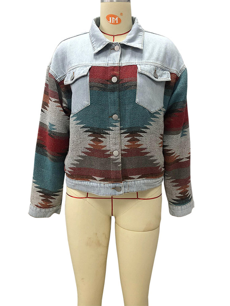 Spirit and Rebel Boho Denim Jacket [Spirit and Rebel]   