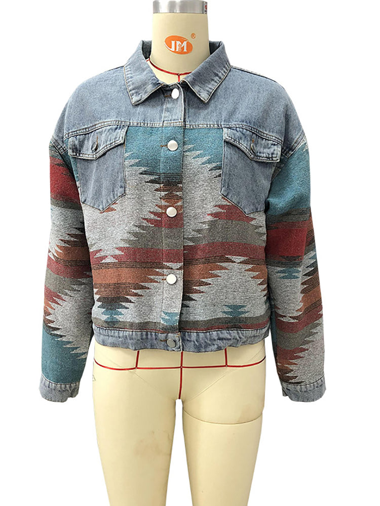 Spirit and Rebel Boho Denim Jacket [Spirit and Rebel]   