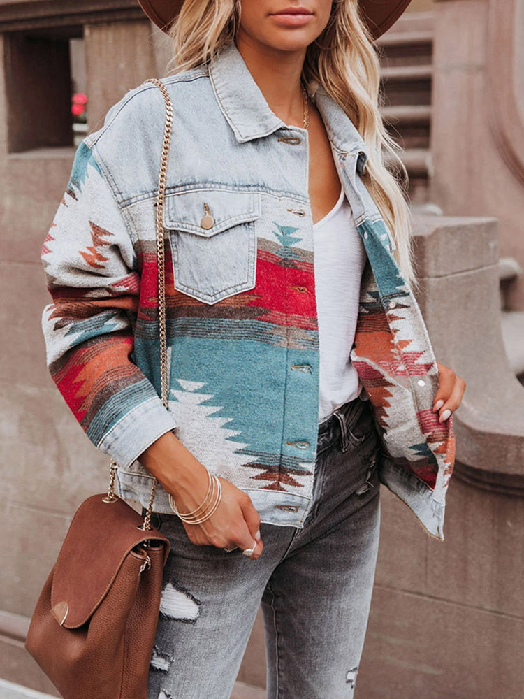 Spirit and Rebel Boho Denim Jacket [Spirit and Rebel]   