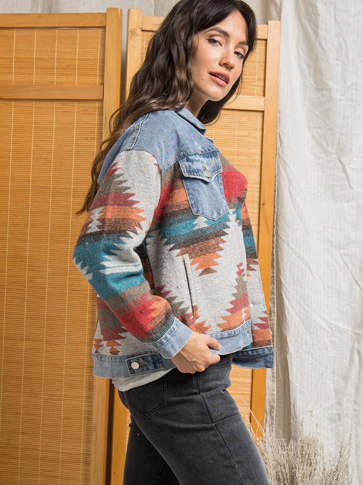 Spirit and Rebel Boho Denim Jacket [Spirit and Rebel]   