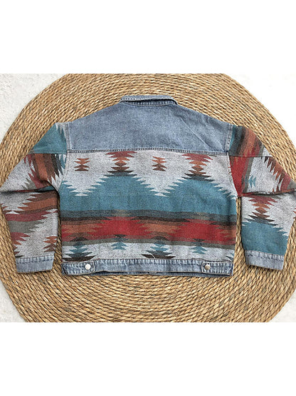 Spirit and Rebel Boho Denim Jacket [Spirit and Rebel]   