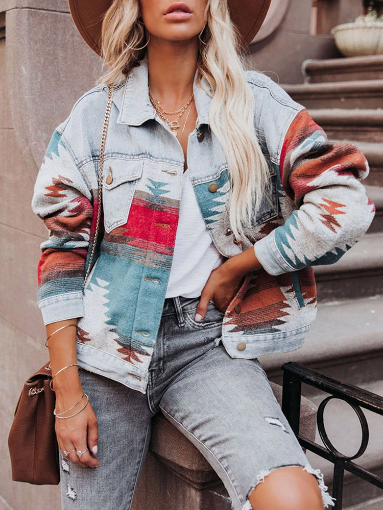 Spirit and Rebel Boho Denim Jacket [Spirit and Rebel]   