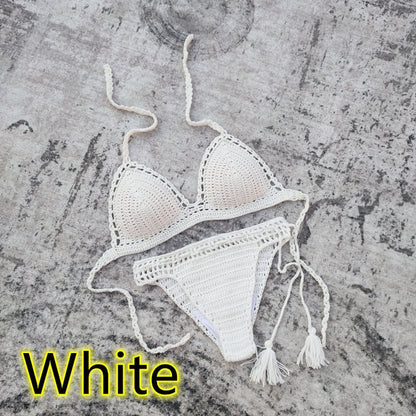 Boho Beach Beauty Handmade Crochet Bikini [Spirit and Rebel] White S