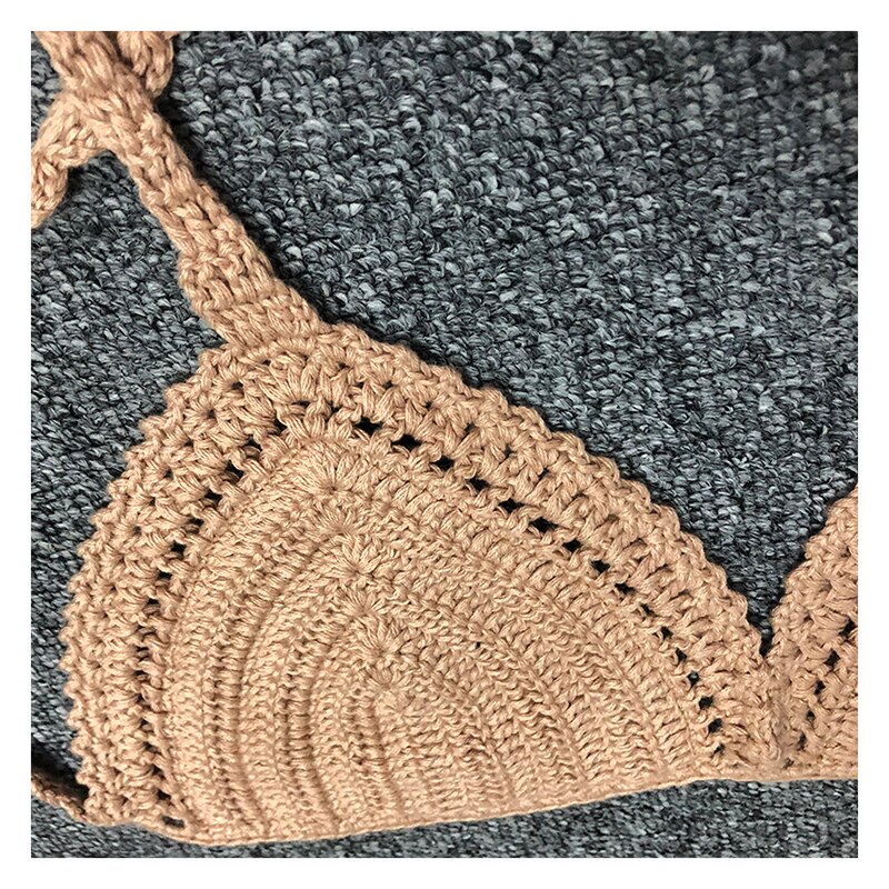 Waves and Sand Handmade Crochet Bikini Set Sunset and Swim