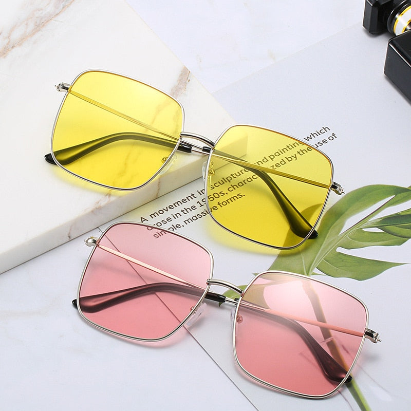 Sunny Days Fashion Square Sunglasses for Women Sunset and Swim