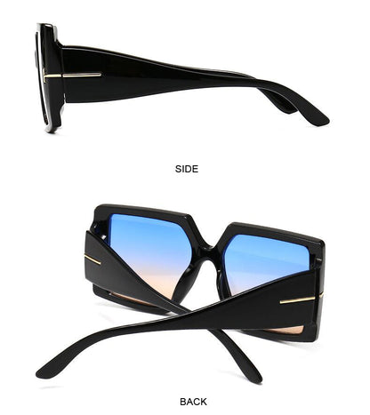 Rome Love Square Oversized Sunglasses for Women Sunset and Swim