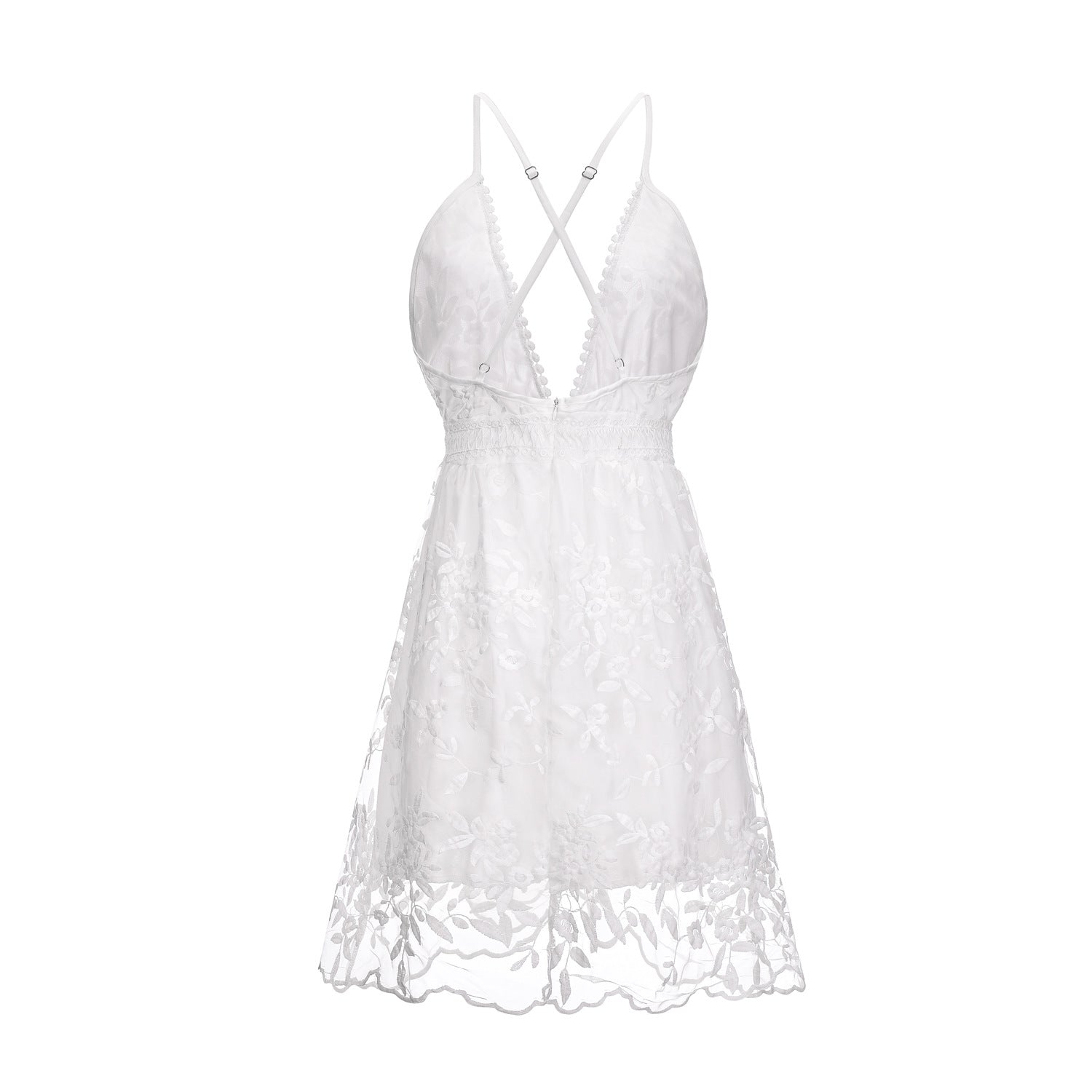 Summer of Love Backless Lace Bohemian Mini Dress [Spirit and Rebel]