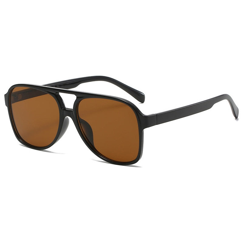 Ocean Breeze Big Frame Coloured Sunglasses Sunset and Swim Black Brown