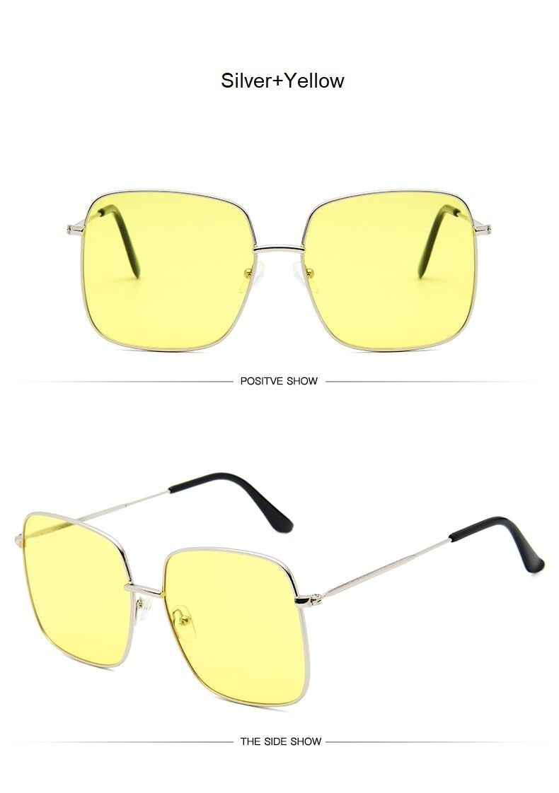 Sunny Days Fashion Square Sunglasses for Women Sunset and Swim