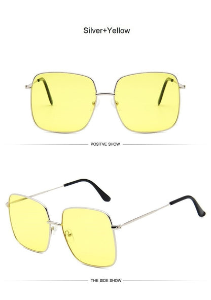 Sunny Days Fashion Square Sunglasses for Women Sunset and Swim