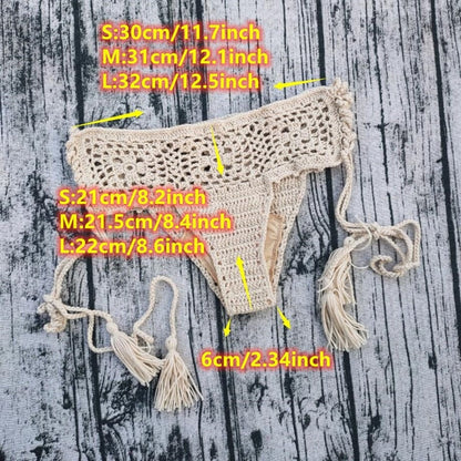 Mediterranean Goddess Crochet Bikini Bottoms [Spirit and Rebel]