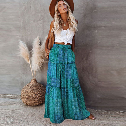 Wildflower Wanderer Boho Maxi Skirt [Spirit and Rebel]   