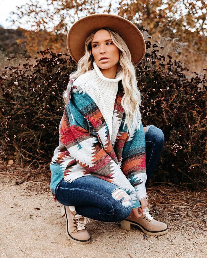 Boho Goddess Long Sleeved Shirt Jacket [Spirit and Rebel]   