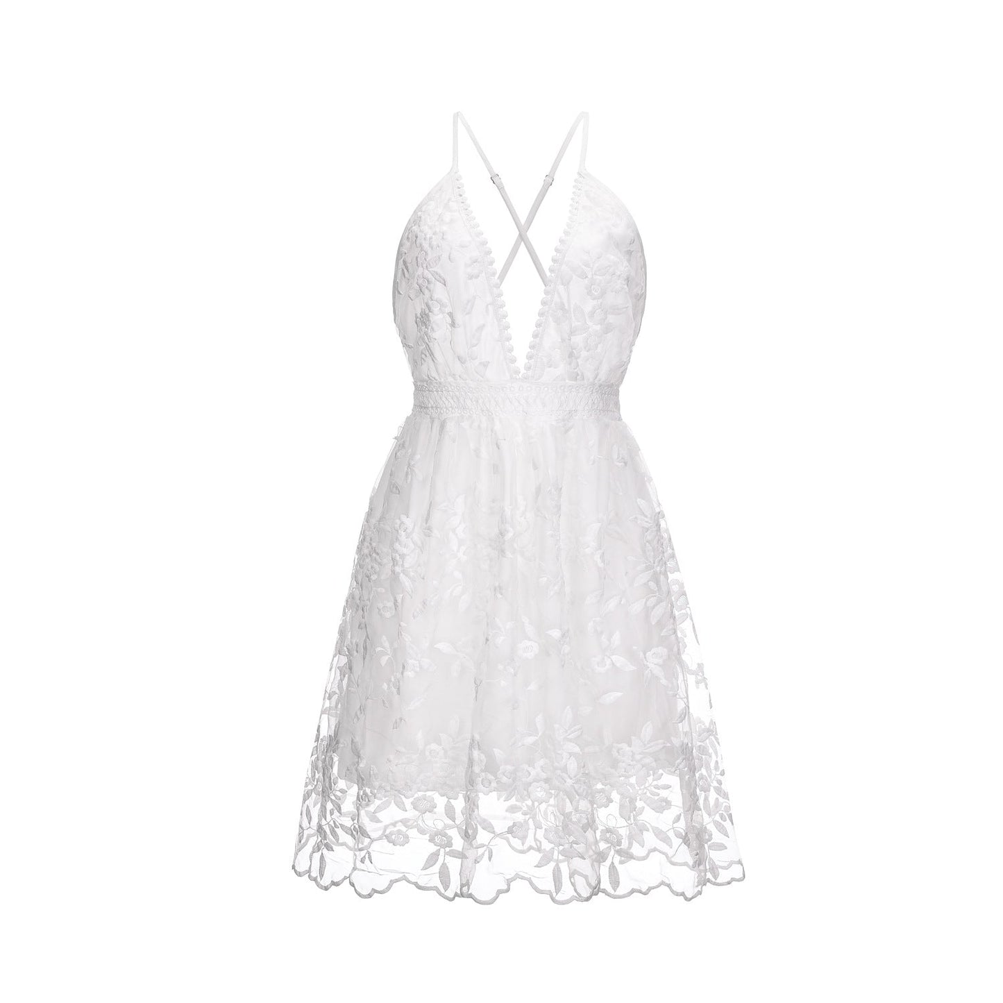 Summer of Love Backless Lace Bohemian Mini Dress [Spirit and Rebel]