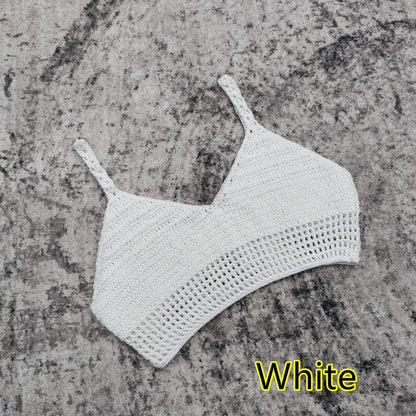 Bohemian Crochet Bikini Top [Spirit and Rebel] White S